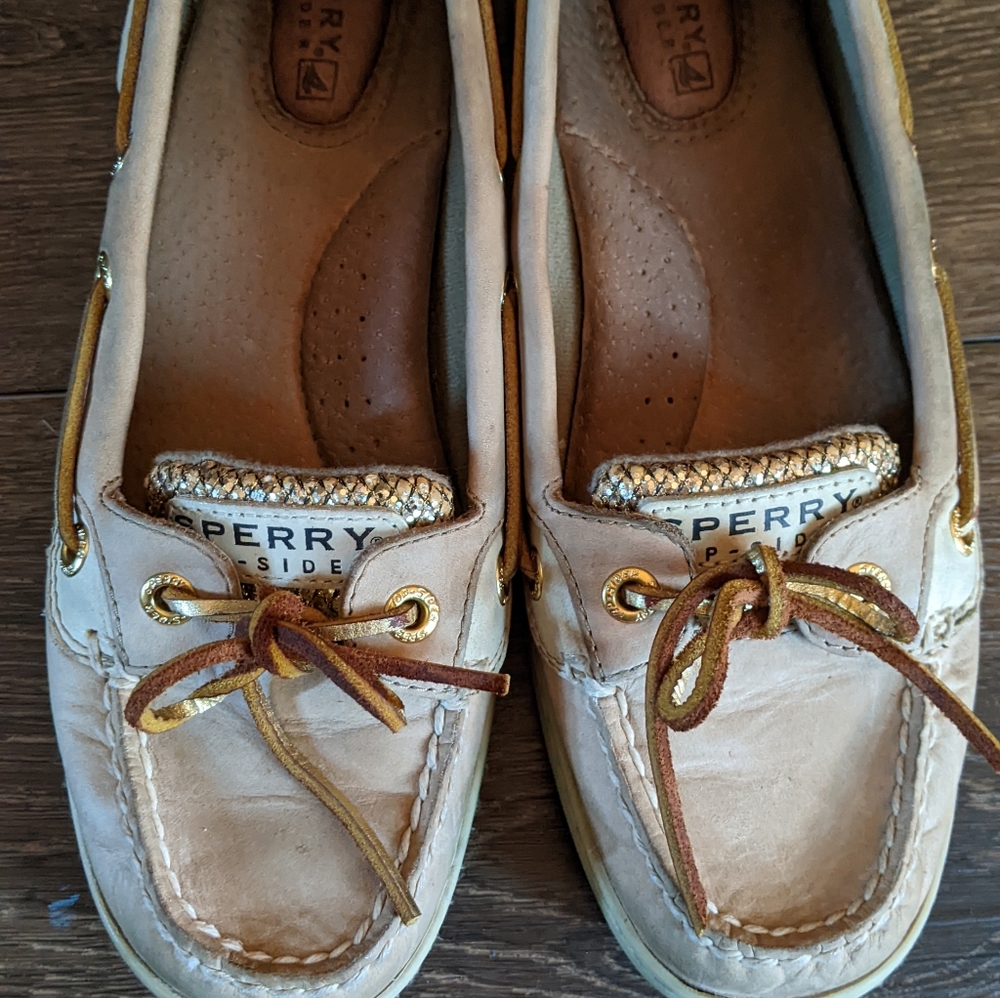 Sperry Top-Sider Angelfish Casual Boat Shoes Brown Leather 9101759 Women
